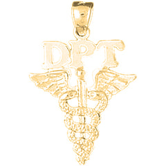 14K or 18K Gold D.P.T. Doctor Of Physical Therapy Pendant