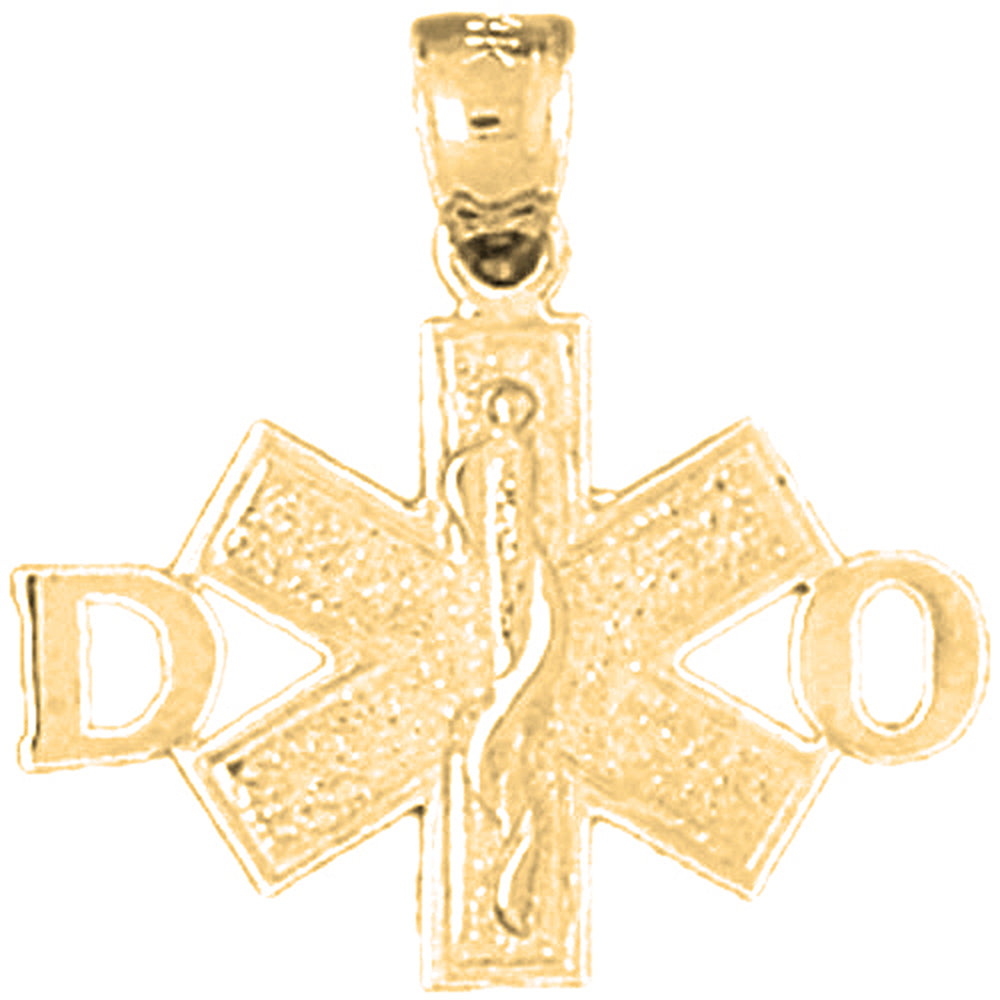 14K or 18K Gold D.O. Doctor Of Osteopathic Medicine Pendant