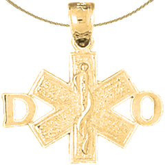 14K or 18K Gold D.O. Doctor Of Osteopathic Medicine Pendant