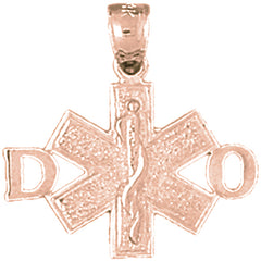 14K or 18K Gold D.O. Doctor Of Osteopathic Medicine Pendant