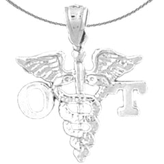 14K or 18K Gold O.T. Occupational Therapist Pendant