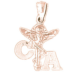 14K or 18K Gold C.A. Pendant