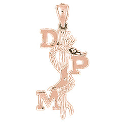 14K or 18K Gold D.P.M. Doctor Of Podiatric Medicine Pendant