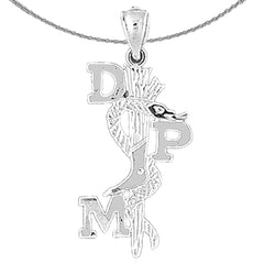 14K or 18K Gold D.P.M. Doctor Of Podiatric Medicine Pendant