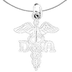 14K or 18K Gold D.A. Pendant