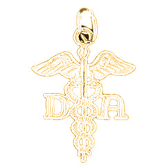 14K or 18K Gold D.A. Pendant