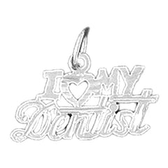 14K or 18K Gold I Love My Dentist Pendant