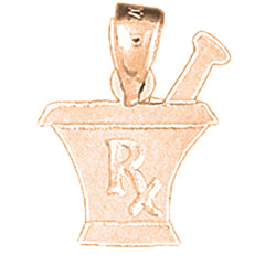 14K or 18K Gold Rx Mixing Bowl Pendant