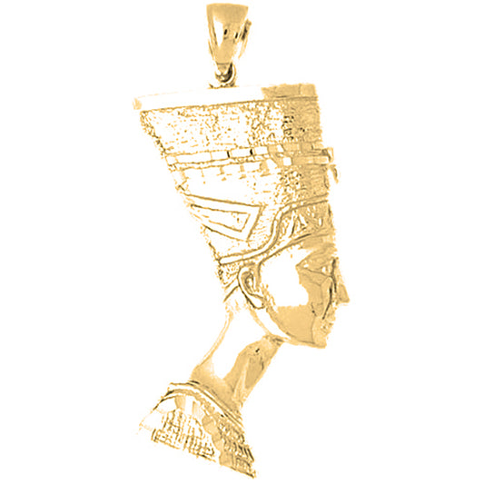 10K, 14K or 18K Gold Nefertiti Pendant