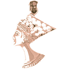 10K, 14K or 18K Gold Nefertiti Pendant