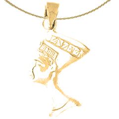 14K or 18K Gold Nefertiti Pendant