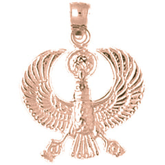 14K or 18K Gold Egyptian Bird Pendant