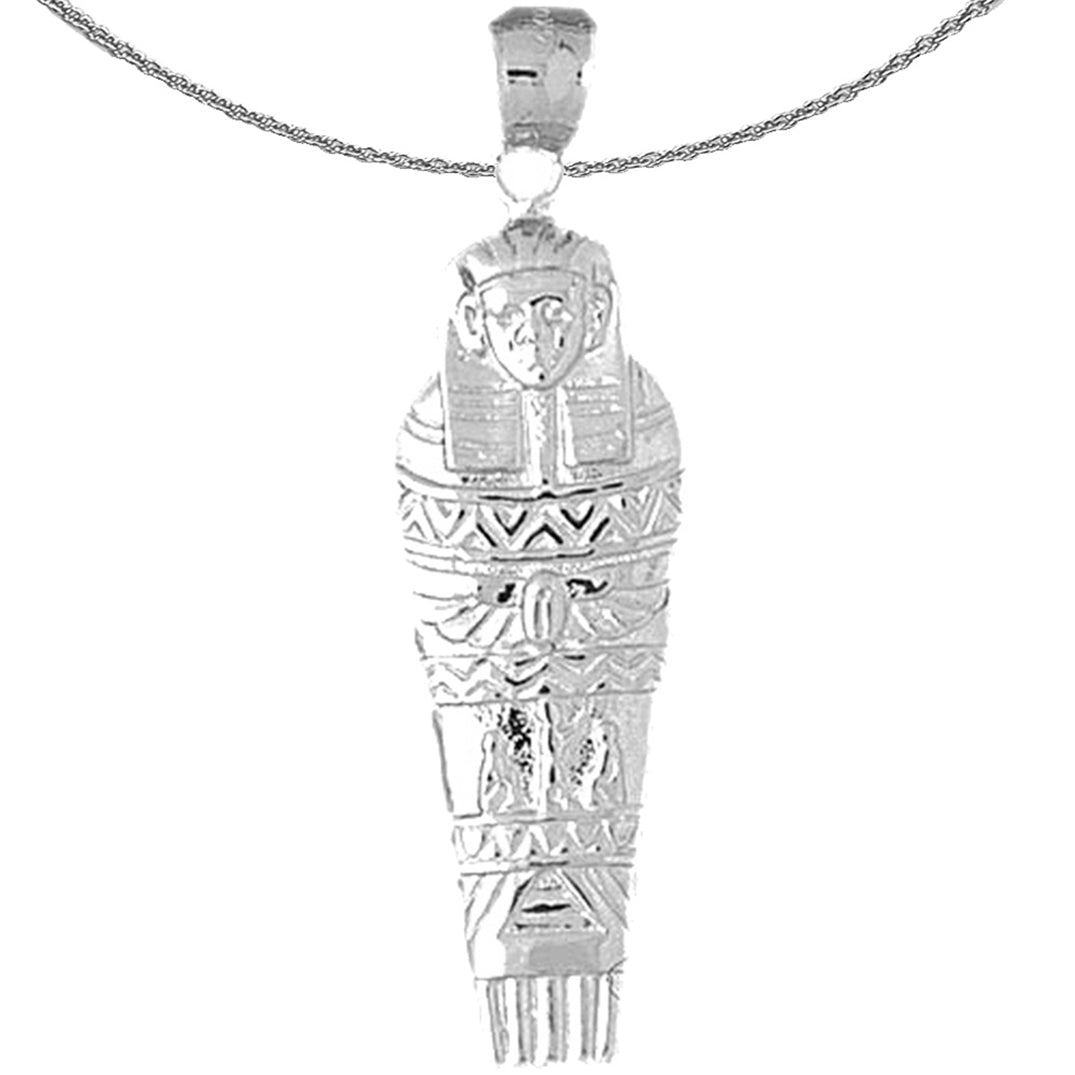 10K, 14K or 18K Gold Mummy Pendant