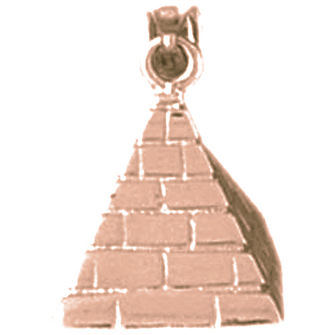 10K, 14K or 18K Gold Pyramid Pendant