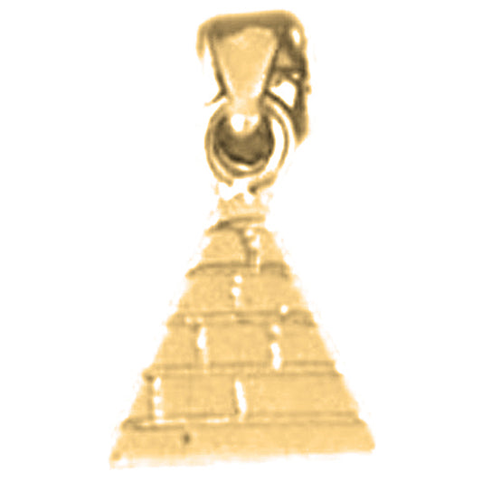 14K or 18K Gold Pyramid Pendant