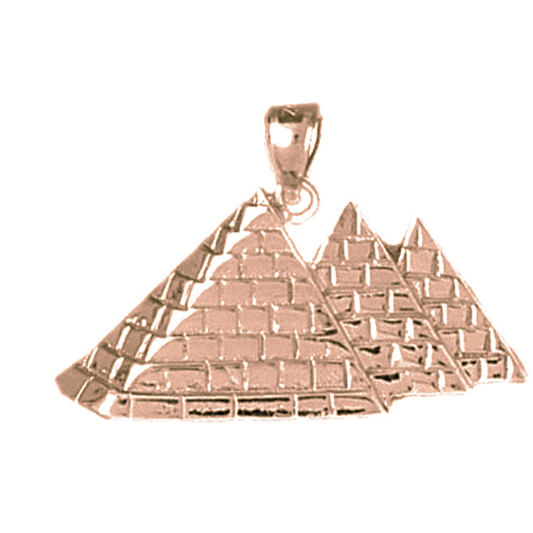 10K, 14K or 18K Gold Pyramid Pendant