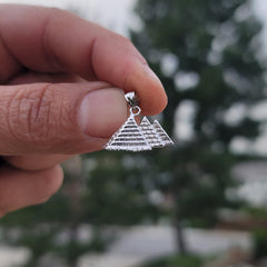 14K or 18K Gold Pyramid Pendant