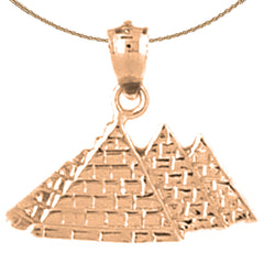 14K or 18K Gold Pyramid Pendant