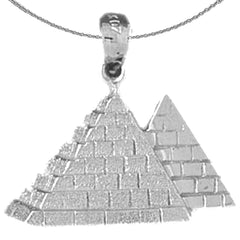 Colgante Pirámide de Oro de 10K, 14K o 18K