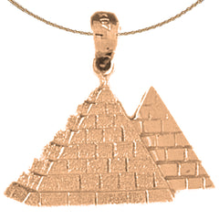 10K, 14K or 18K Gold Pyramid Pendant