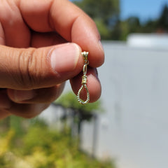 14K or 18K Gold 3D Noose Pendant