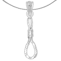 14K or 18K Gold 3D Noose Pendant