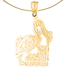 Colgante California de oro de 14 quilates o 18 quilates