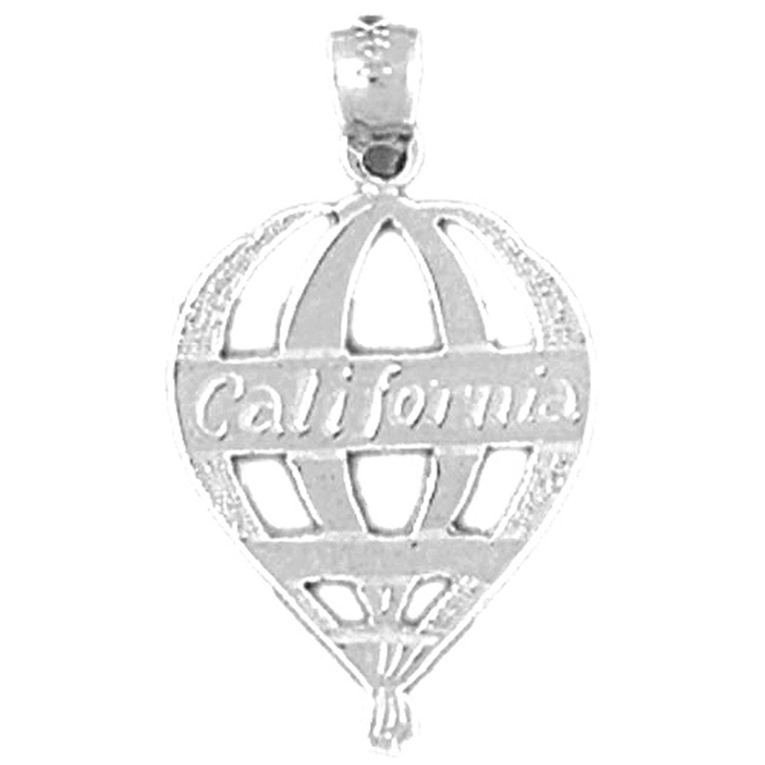 14K or 18K Gold California Pendant