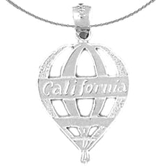 14K or 18K Gold California Pendant