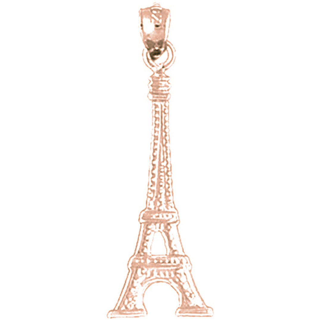 14K or 18K Gold Eiffel Tower Pendant