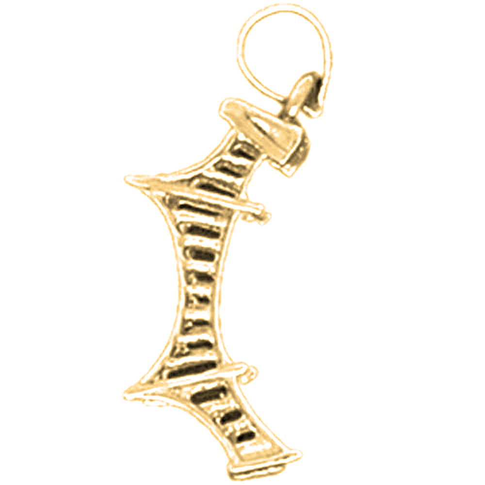 14K or 18K Gold London Bridge Pendant