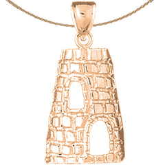 10K, 14K or 18K Gold St. Croix Sugar Mills Pendant