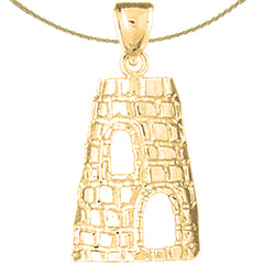 10K, 14K or 18K Gold St. Croix Sugar Mills Pendant