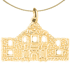 14K or 18K Gold Alamo Pendant