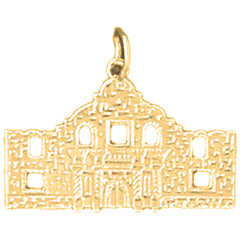 14K or 18K Gold Alamo Pendant