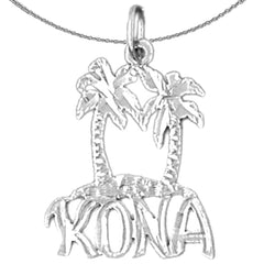 Colgante Kona hawaiano de oro de 14 quilates o 18 quilates
