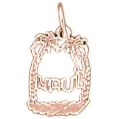 14K or 18K Gold Maui Pendant