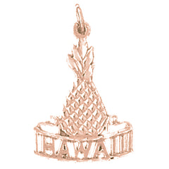 14K or 18K Gold Hawaii Pendant