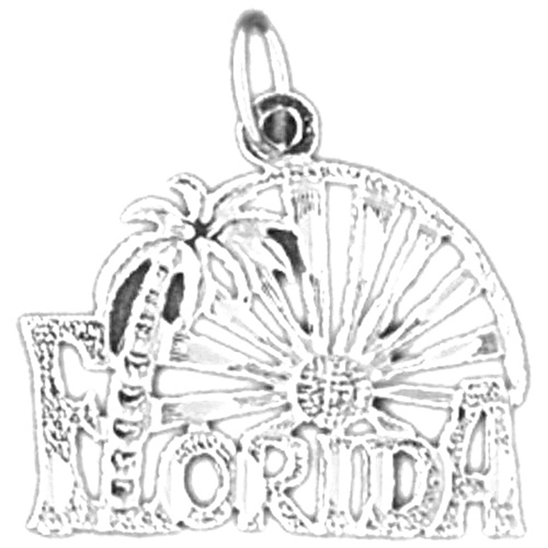 14K or 18K Gold Florida Pendant