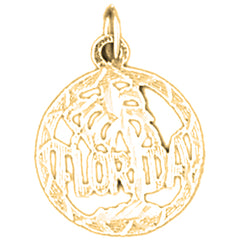 14K or 18K Gold Florida Pendant