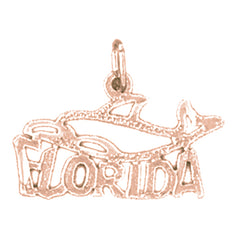 14K or 18K Gold Florida Pendant