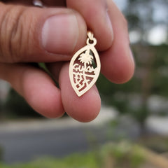 14K or 18K Gold Guam Pendant