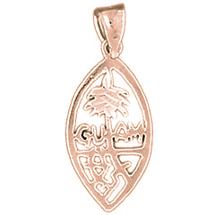 14K or 18K Gold Guam Pendant