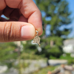 14K or 18K Gold Alaska State Pendant