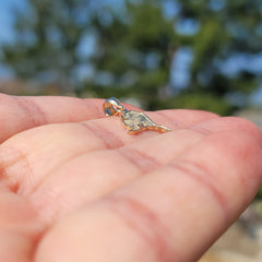 14K or 18K Gold Alaska State Pendant