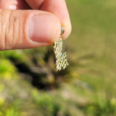 10K, 14K or 18K Gold Louisiana State Pendant