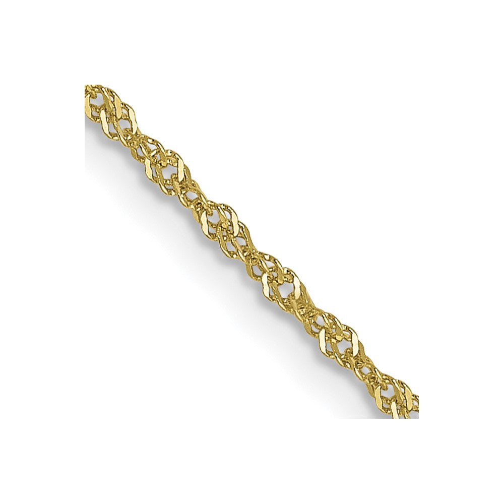 10K Yellow Gold 1mm Singapore Chain