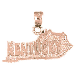 10K, 14K or 18K Gold Kentucky Pendant