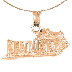 Kentucky-Anhänger aus 10 Karat, 14 Karat oder 18 Karat Gold