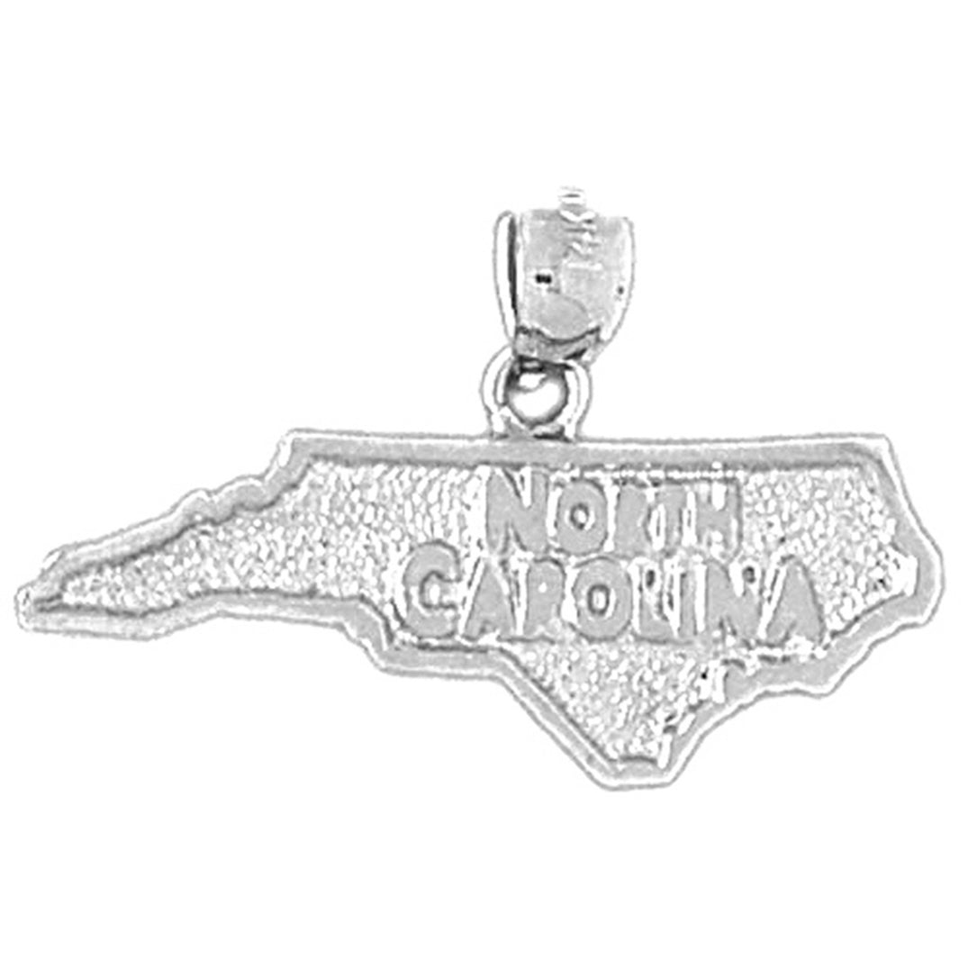 14K or 18K Gold North Carolina Pendant